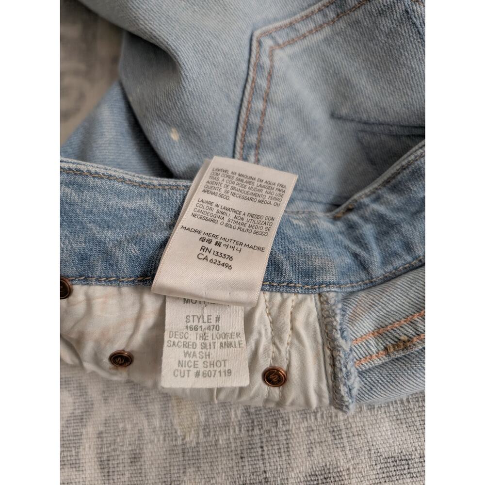 MOTHER The Looker Sacred Slit Ankle Skinny Jeans - Nice Shot - Picture 14 of 16